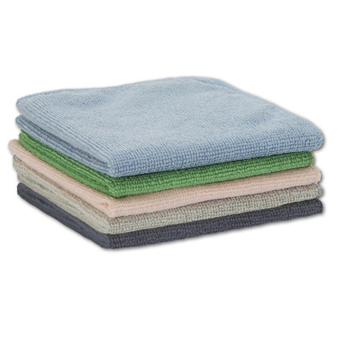 Terry Cloth Wash Rags - 12 x 12 - Blue - Cleaning Rags - 30 Cases