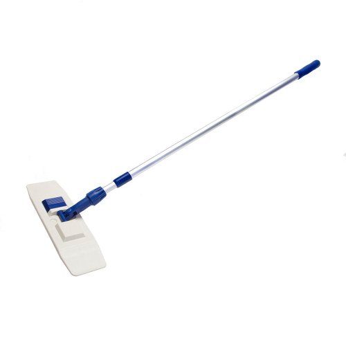 Microfiber Pocket Mop 18 Inch Frame With Pole, shown upright