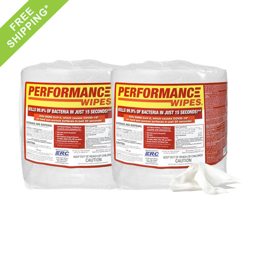 Performance Disinfecting Gym Wipes 2 Rolls or 4 Rolls