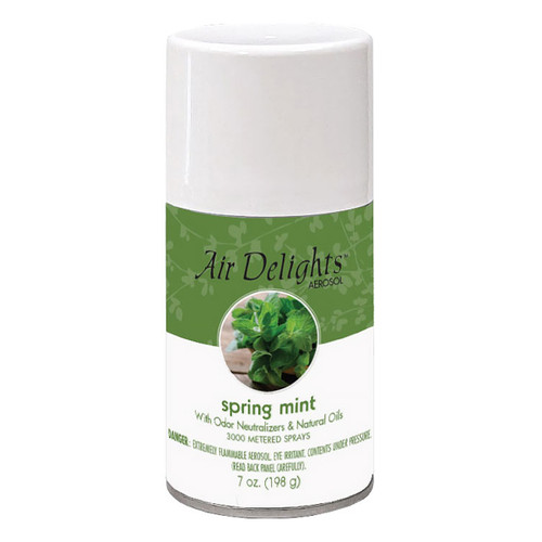 Air Delights Spring Mint Aerosol Air Freshener Refill, single can shown