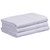 Cotton Terry Bath Towels Economy 22x44 White, shown in a stack of three