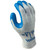 Atlas 300 Latex Coated Knit Gloves Gray/Blue, single glove shown.