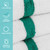 22x44 Gym Towels 100% Cotton Green Stripe, infographic shown