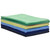 Extra-Large Microfiber Towels 16x27 300 GSM Shown in a Stack with One of Each Color