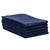 Navy Microfiber Towels 16x24, shown in a stack of 5 towels