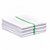Green Stripe Cotton Terry Bar Towels 16x19 ,  sold by the dozen.