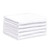 Cotton Terry Bar Towels 14x16 Heavyweight White, shown in a stack of five