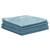 Microfiber Cloths Glass 16x16 Blue, shown in a stack of five