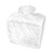 Oil Only Absorbent Pads 15x18 Standard Weight White, shown in a sealed stack