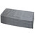 Microfiber Shiny Glass Cloths 16x16 Grey, shown in a stack folded in half