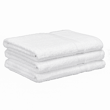 Wholesale Cotton Terry Bath Towels 27x52 White