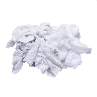 Bulk Terry Bath Towels Recycled White 50 lb Box