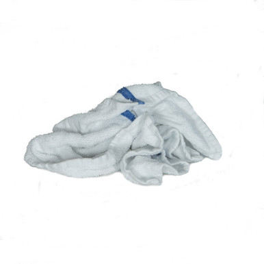 Bulk Terry Hand Towels Recycled White Sold By 50 lb Box