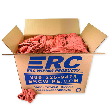 Red Shop Rags-10 lb Box-New