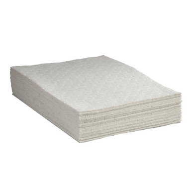 Absorbent Pads Universal Heavy Weight, Multi Layered Dimple Fine-Fiber /  Meltblown Grey 15x18 100/bale - T040