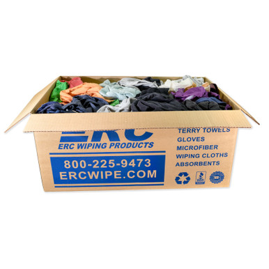 Wholesale Sweatshirt Rags Bulk Recycled Mixed Colors 25 Lb. Box
