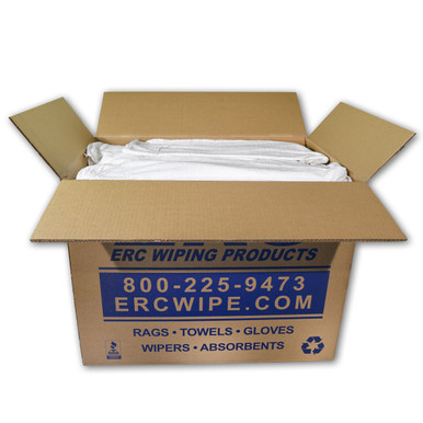 Bulk Terry Bath Towels Recycled White 50 lb Box