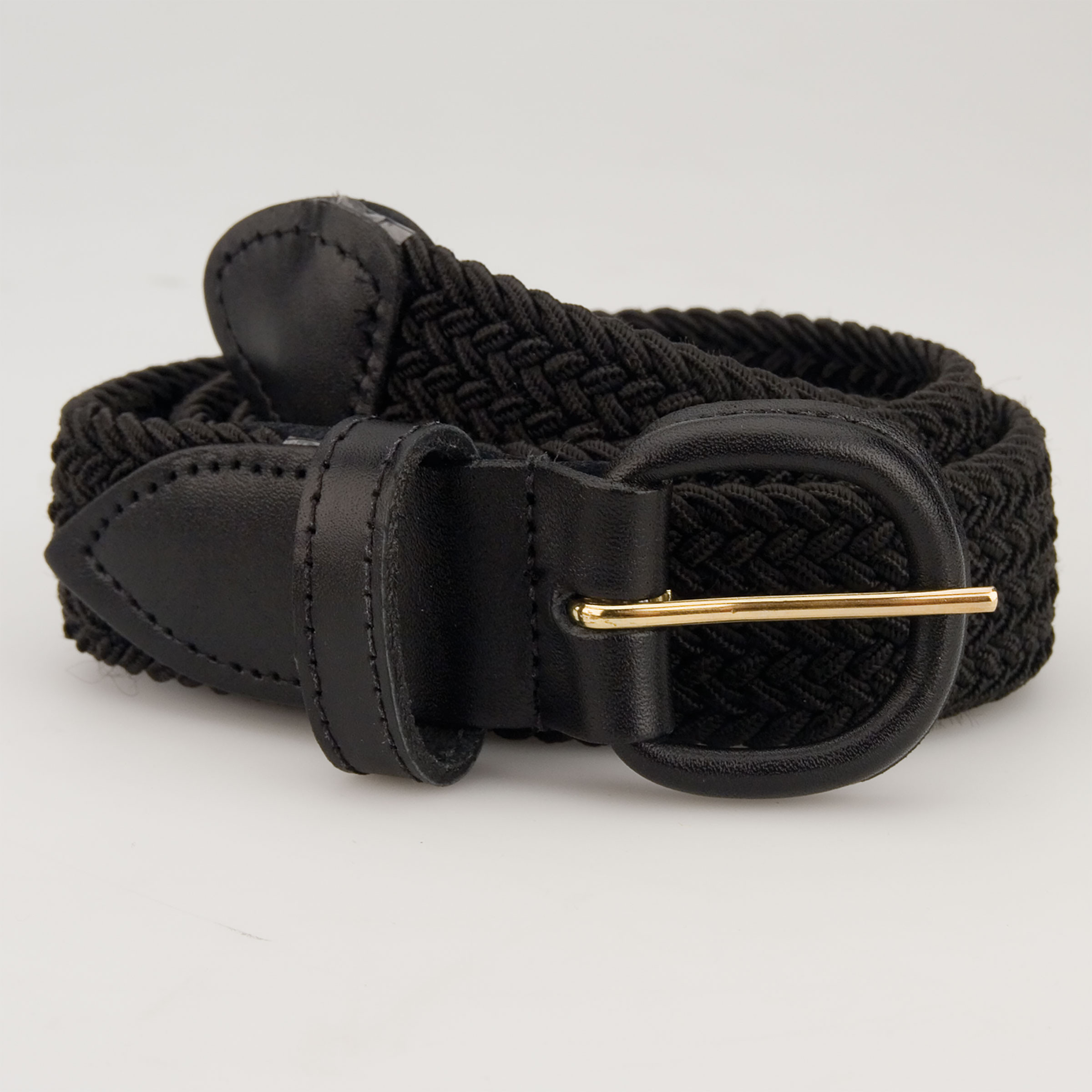 Men's Adjustable Tab Solid Color Braided Belt at Sportif | Sportif USA