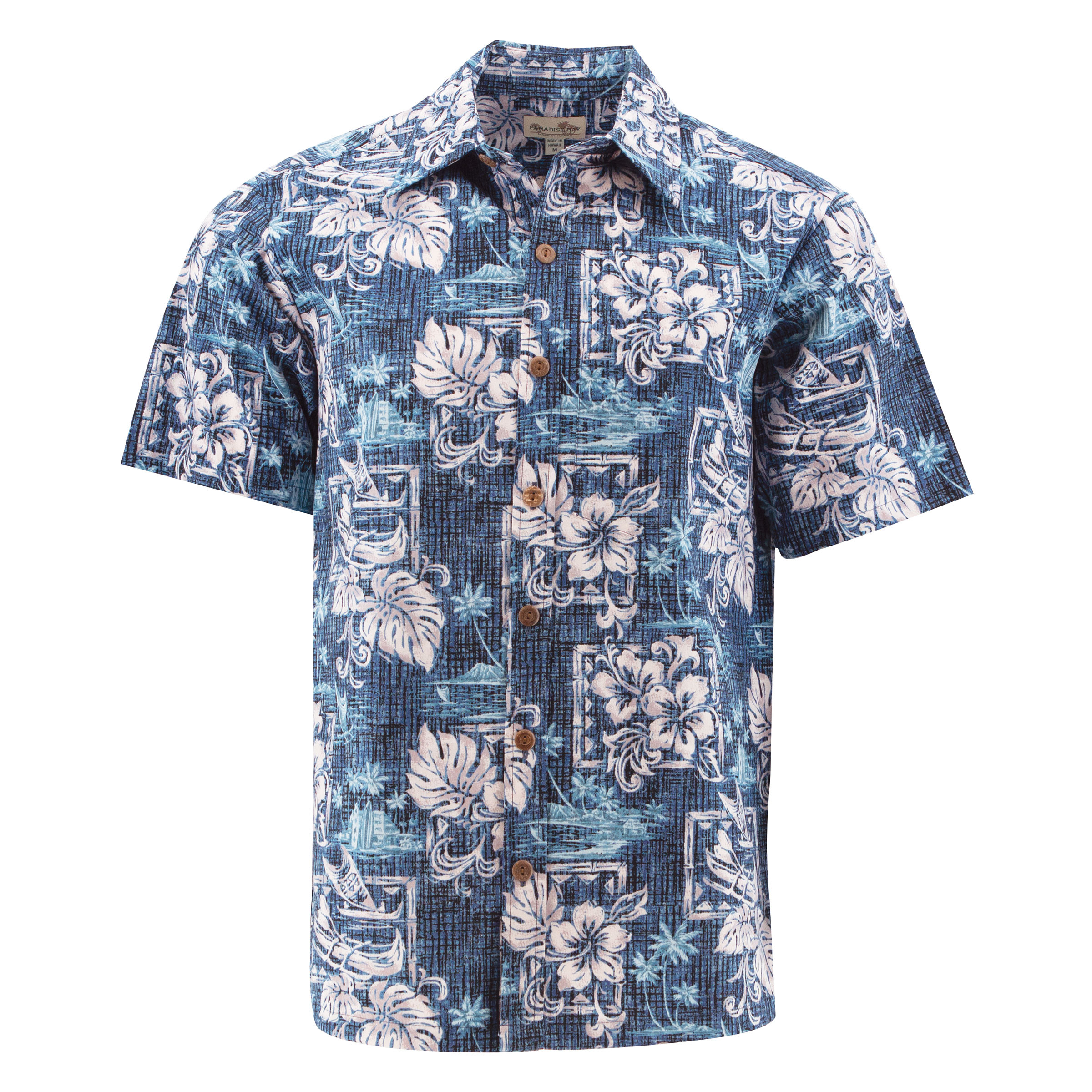 Hilo Hattie Pastel Hibiscus Reverse Print Shirt at Sportif