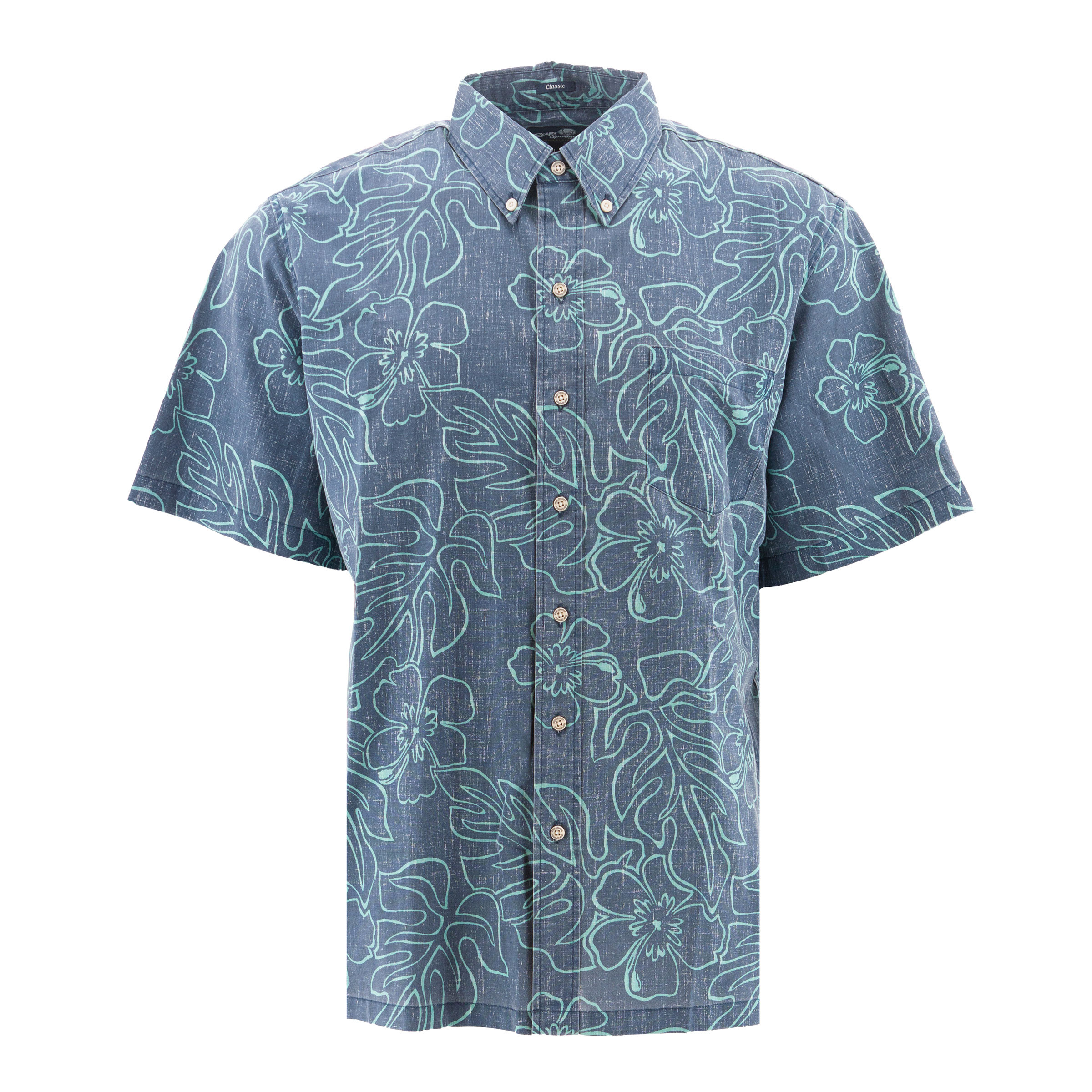Men's Reyn Spooner Monstera Ink Print Shirt at Sportif | Sportif USA