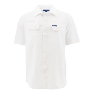 Weekender Globe Trotter Short Sleeve Shirt in color White