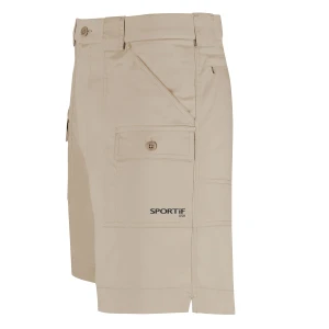 Sportif's Hatteras Short side image in color Desert Tan