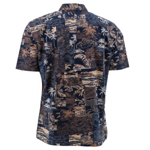 Tori Richard Tile Tides Print Shirt back