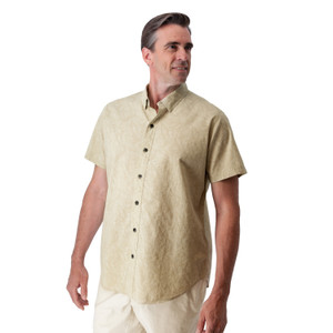 Ethan Organic Cotton Shirt in khaki tan
