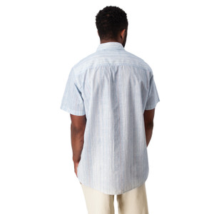 Ethan Organic Cotton Shirt in light blue sky color back