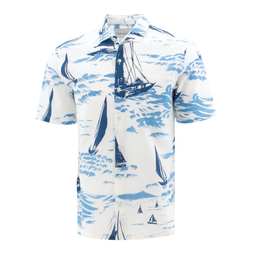 Tori Richard Sailing Print Shirt