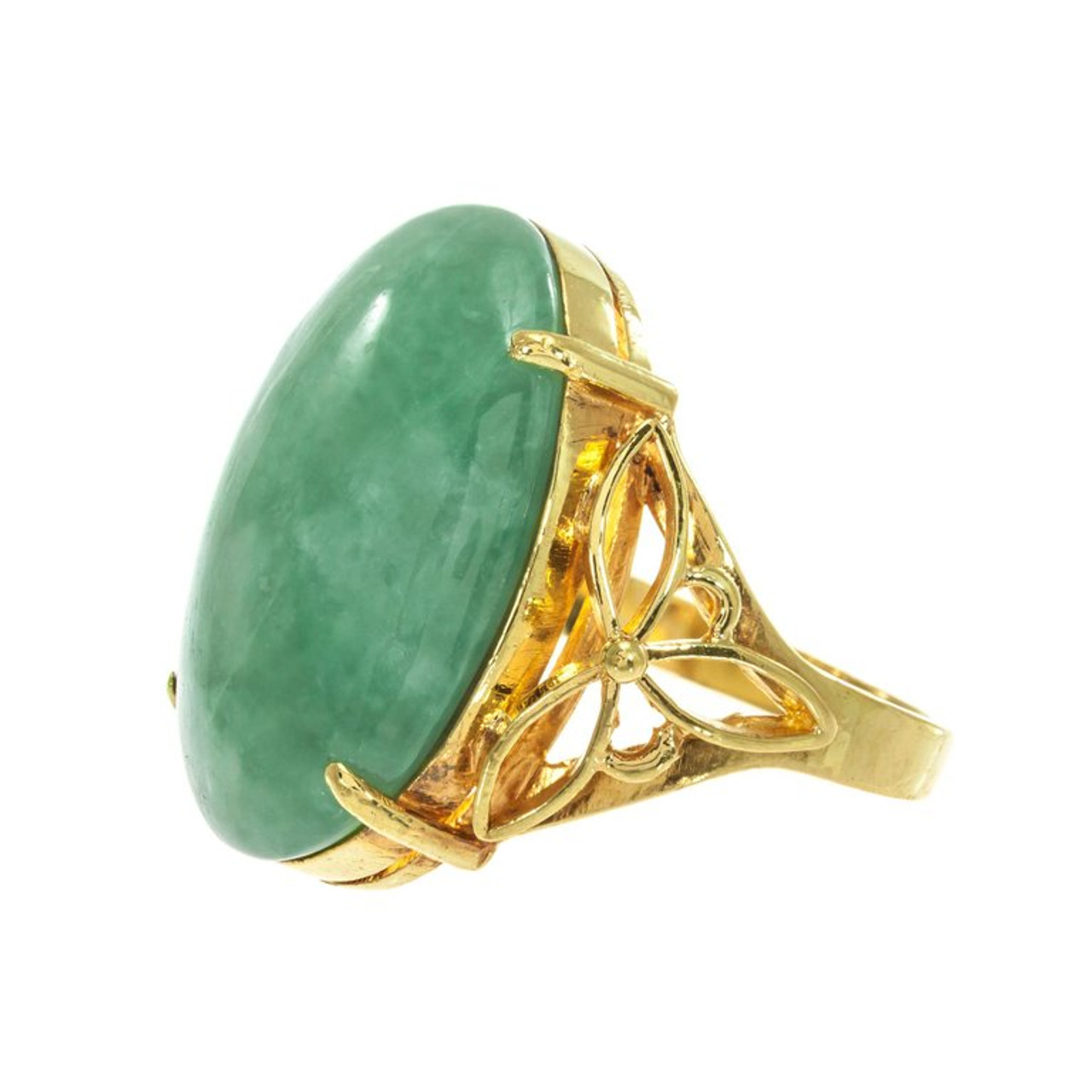 Baguette Diamond Studded Emerald Cocktail Ring