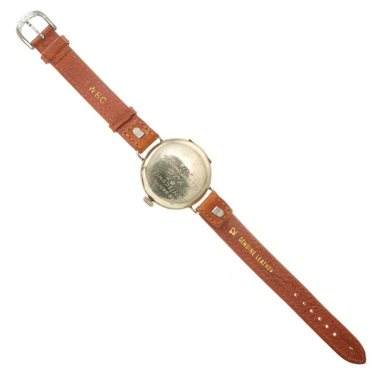 Ladies watch gold with signal flags -. Bronproducts