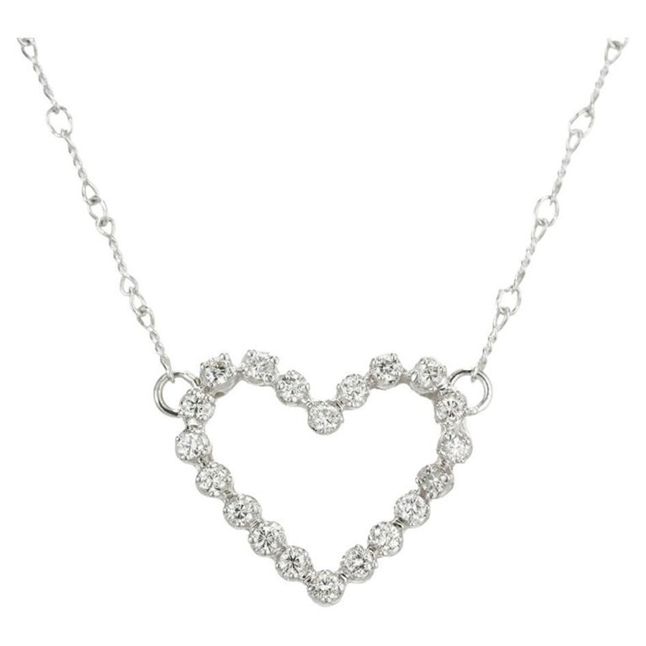 40 Carat Diamond White Gold Pendant Necklace - petersuchyjewelers