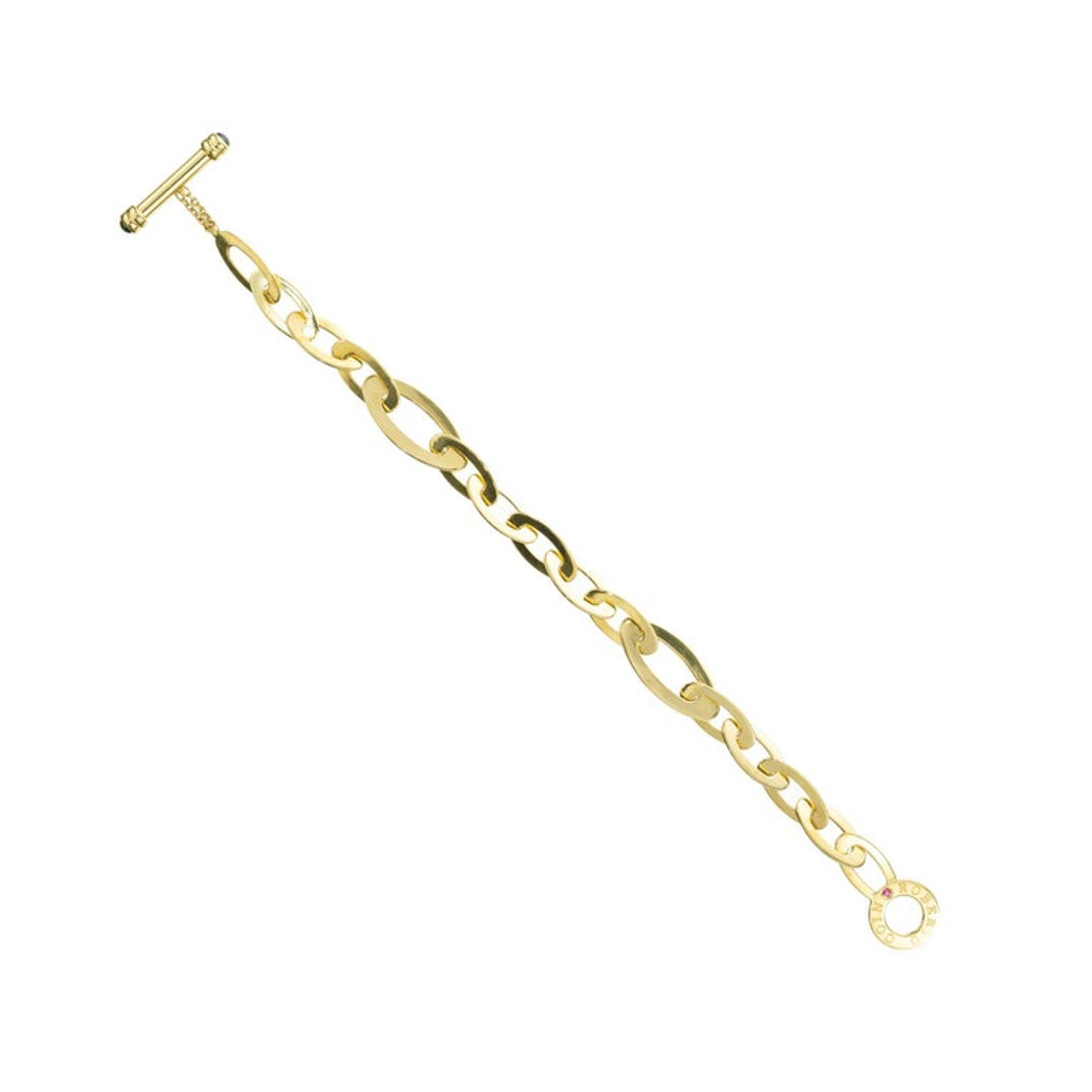 エリザベッタ フランキ ローブマントー ミニ ゴールドメタルロゴ Roberto Coin .20 Carat Sapphire Ruby Yellow Gold Chic and