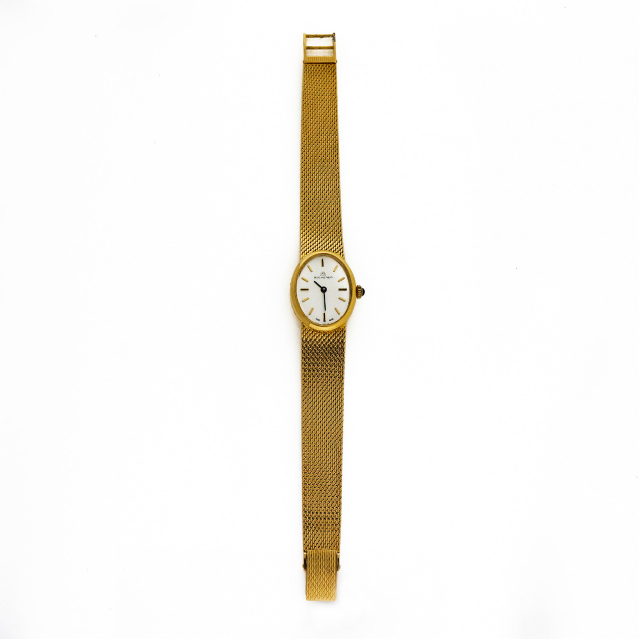 Ladies Bucherer 18k Yellow Gold Mesh Watch 1960 - 1970  display picture 1