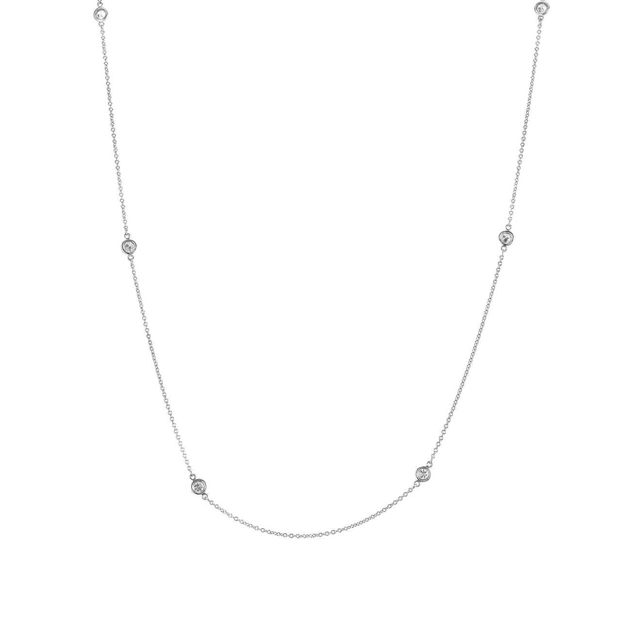 Tiffany & Co. Elsa Peretti .60 Carat Diamond Platinum By The Yard