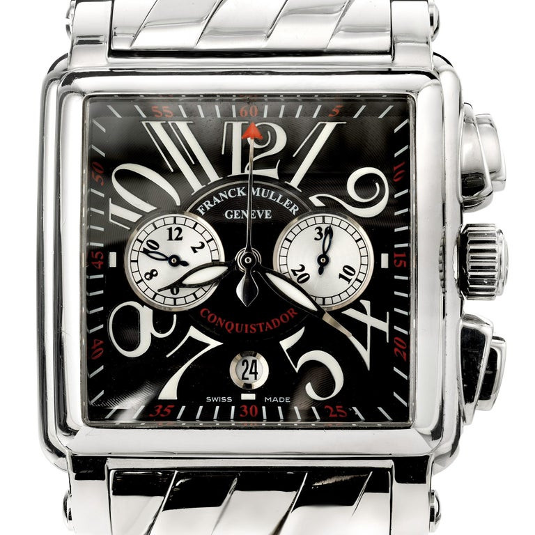 Franck Muller Stainless Steel Conquistador Cortez Chronograph