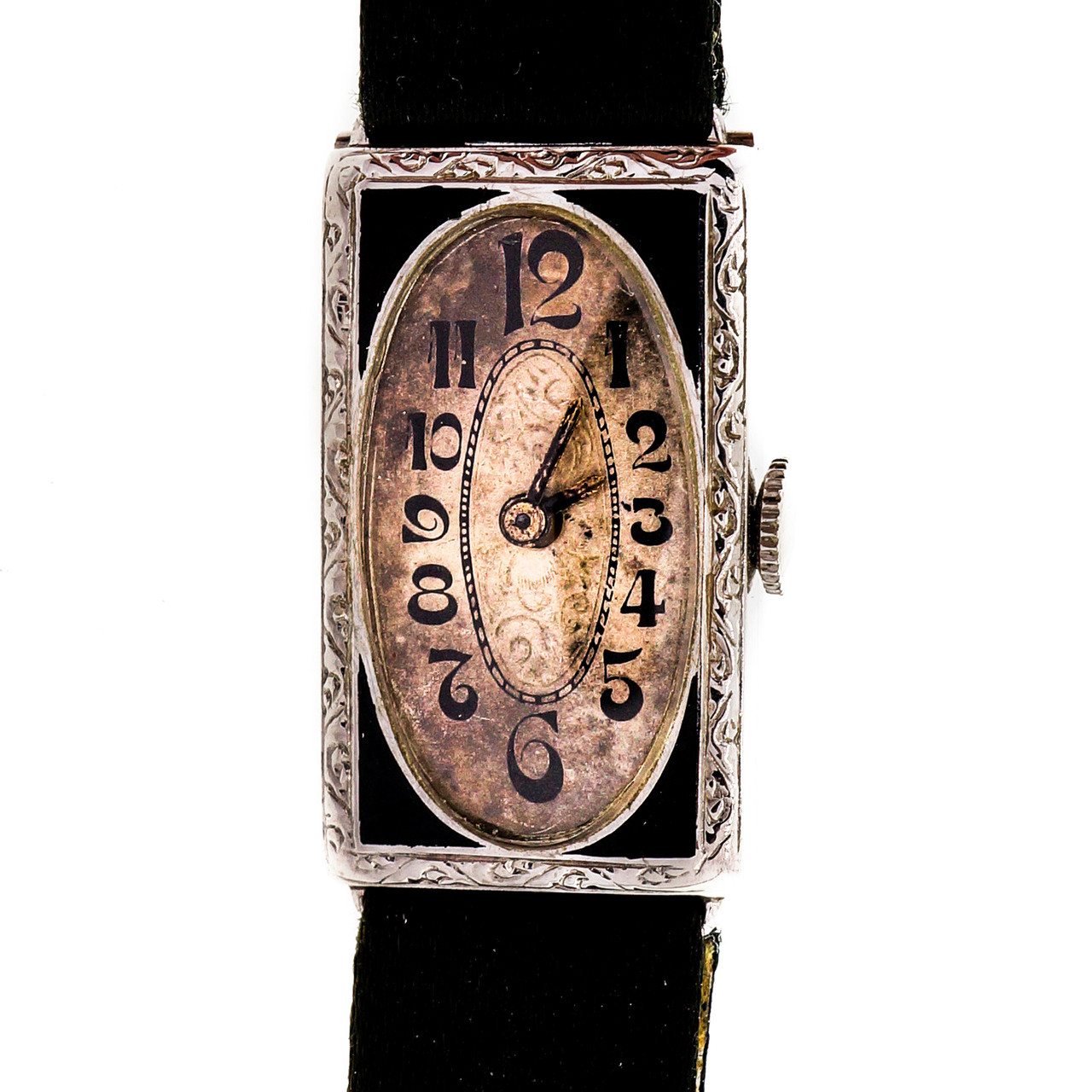 Art Deco 1920 Kingston Watch Co White Gold Filled Ladies 