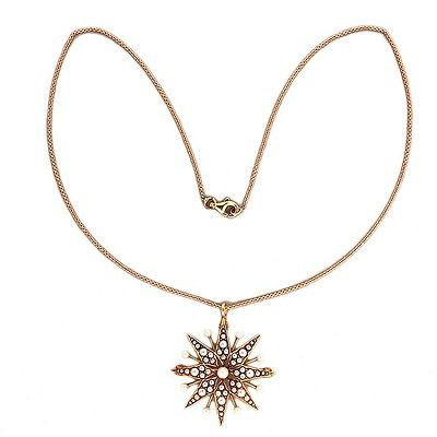 Krementz 1900 14k Pink Gold Star Pearl 