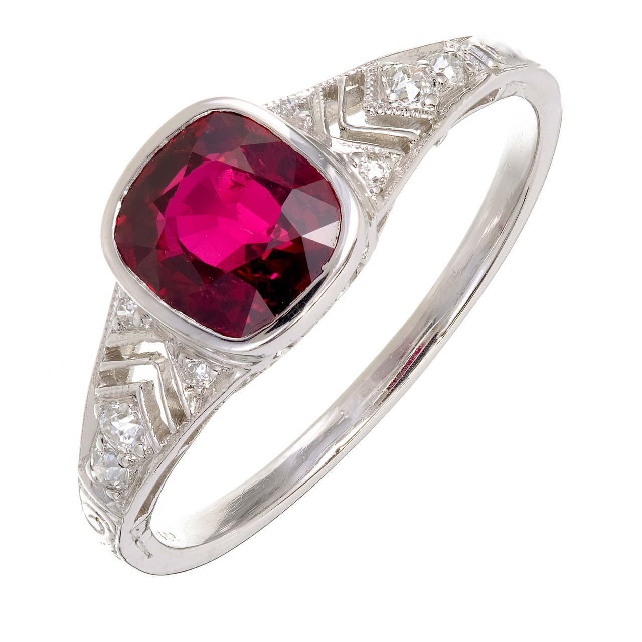 ruby engagement rings tiffany