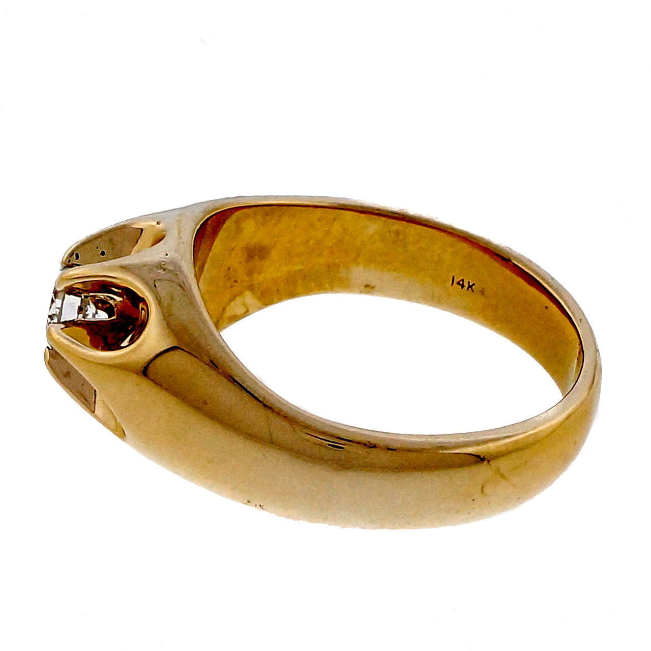 1950s Vintage Men's Gold and Diamond Ring