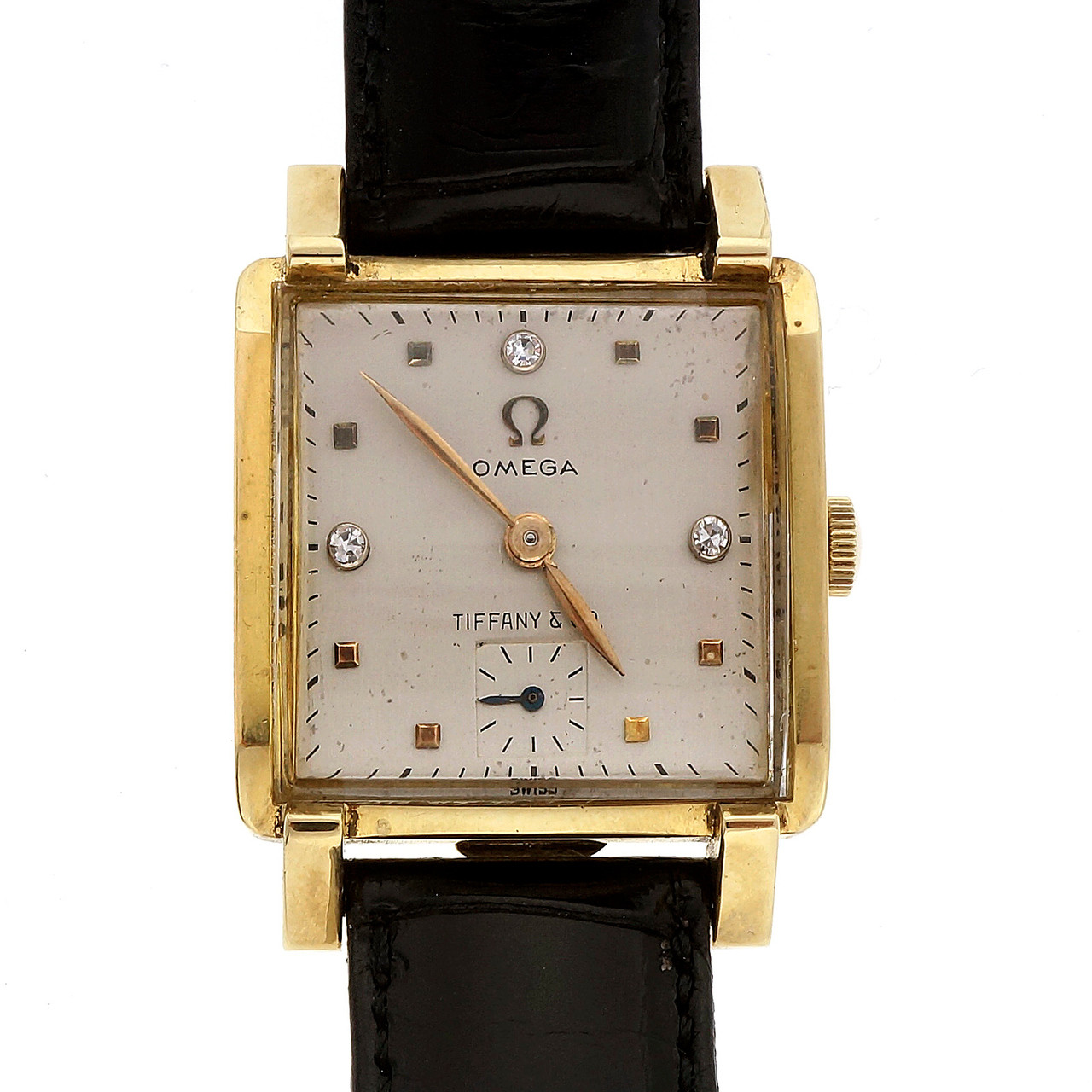Tiffany 1950 Mid Century Omega 18k Watch Men's Ladies ...