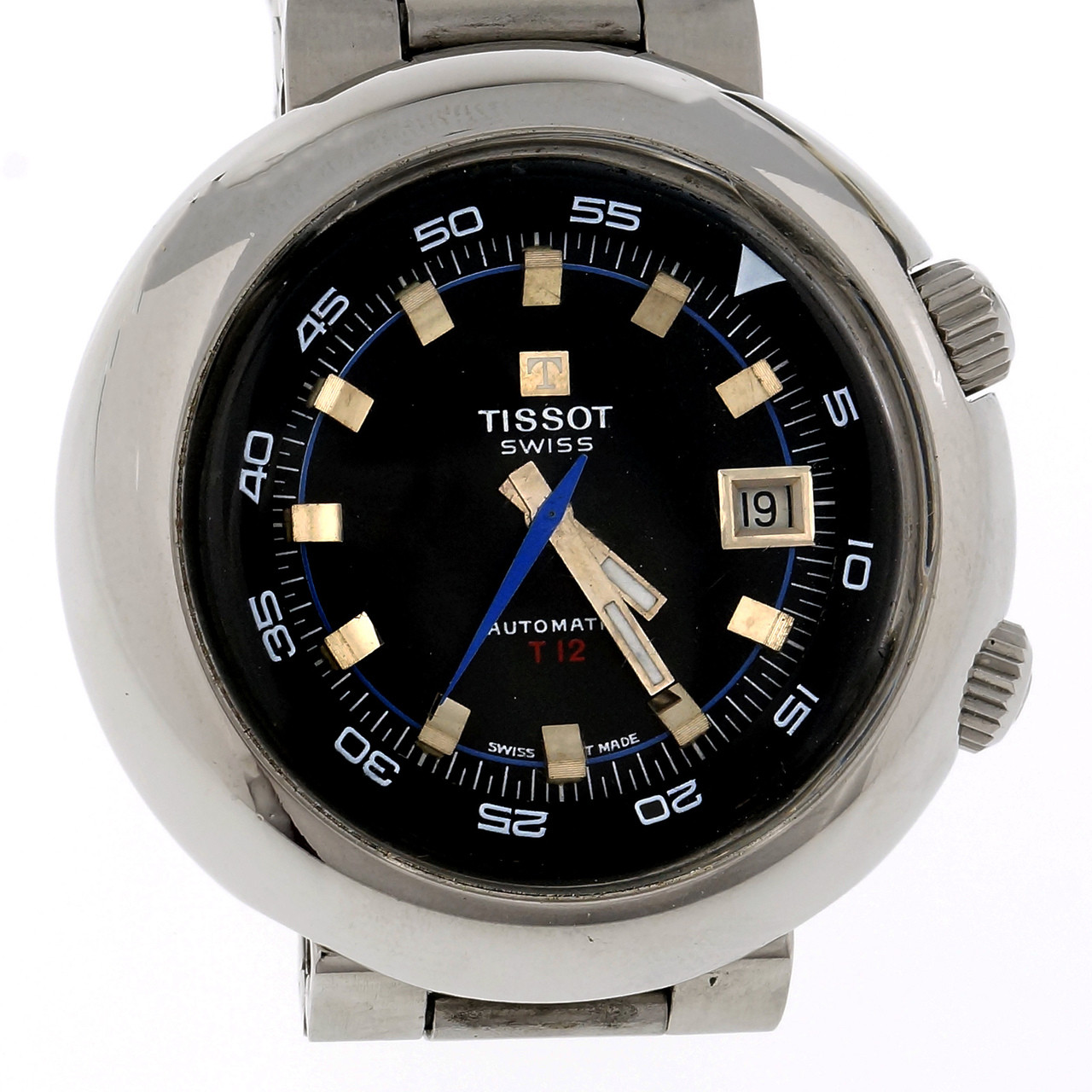 Men's Steel Tissot T12 44594 Automatic Wristwatch Divers