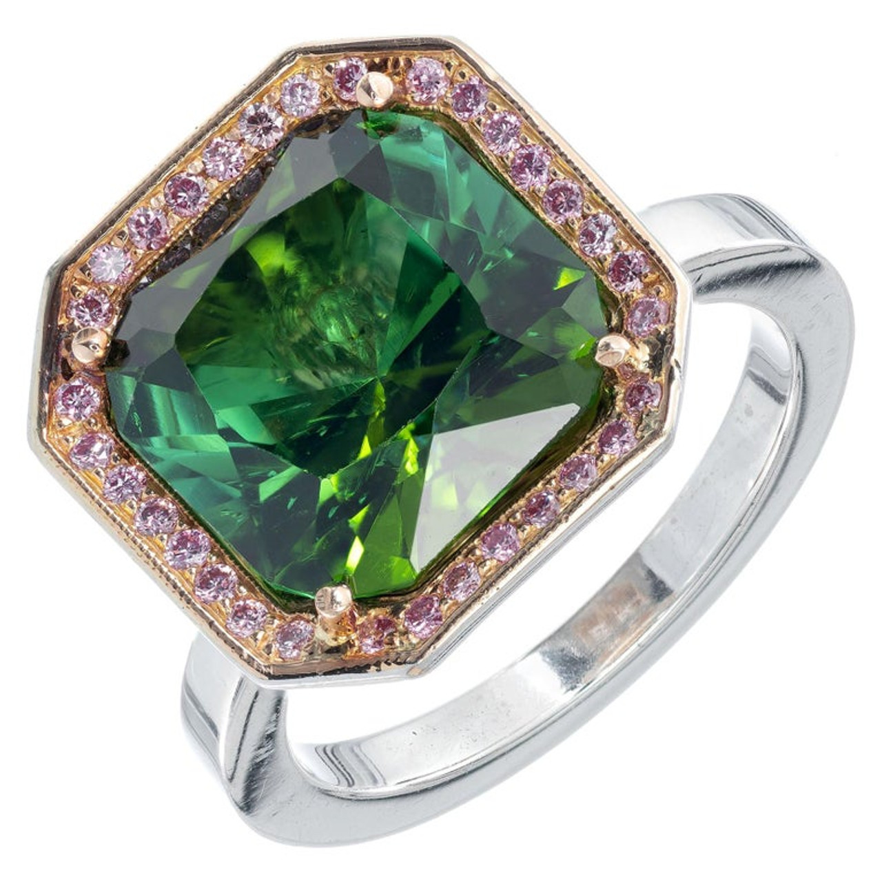 FINE JEWELRY Womens Lab Created Green Emerald 10K Gold Cocktail Ring |  Hamilton Place