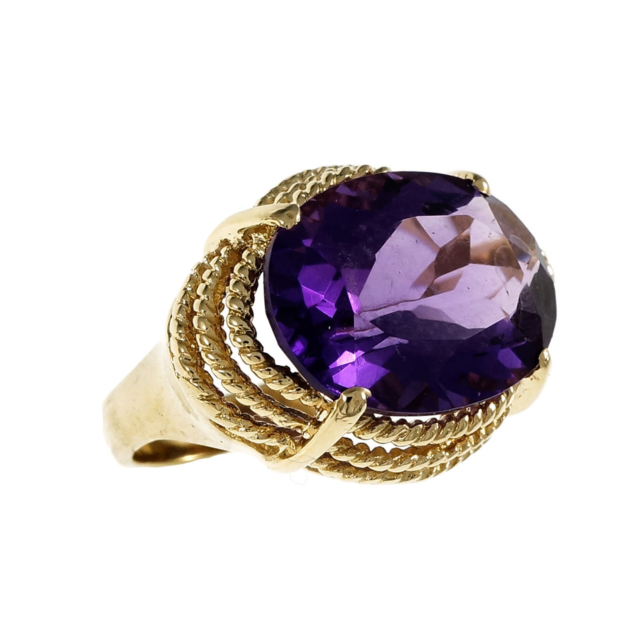 Chopard High Jewelry 18K Gold Tanzanite Amethyst Ring