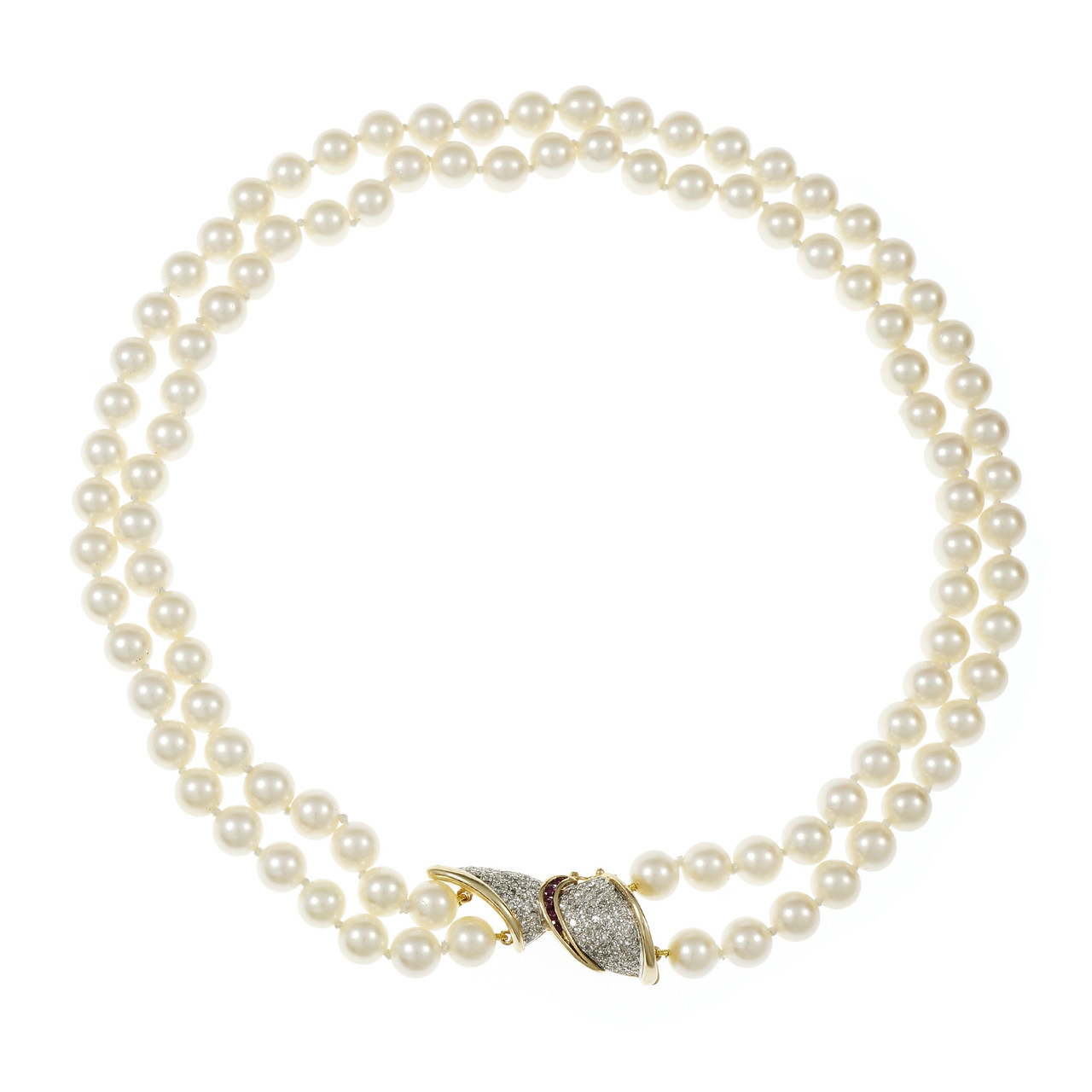 Three-Strand Freshwater Pearl Necklace | David's Bridal