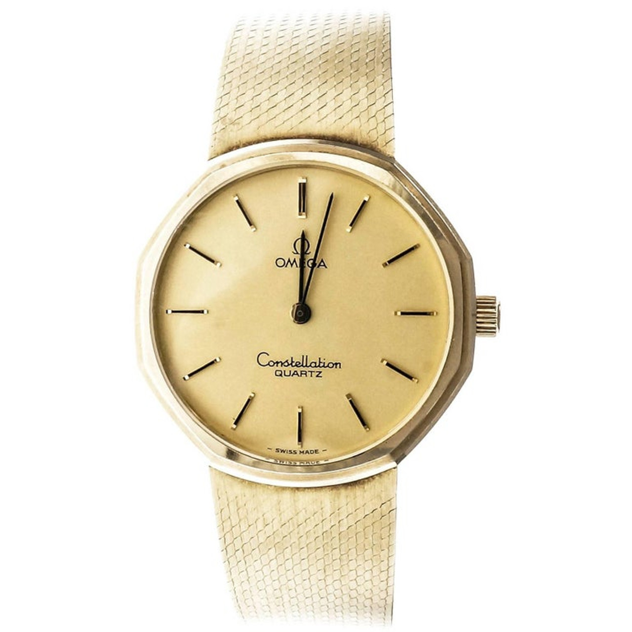 omega 24k gold watch