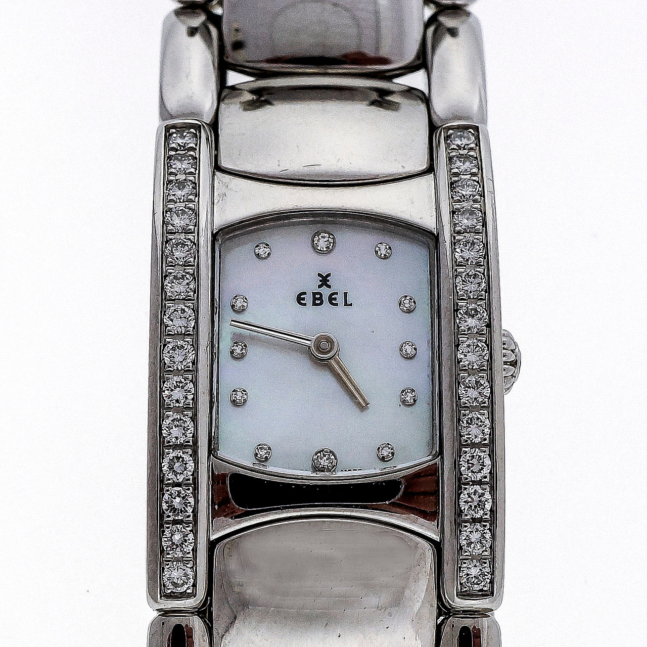 Ladies Ebel Diamond Beluga Wrist Watch Mother Of Pearl Diamond