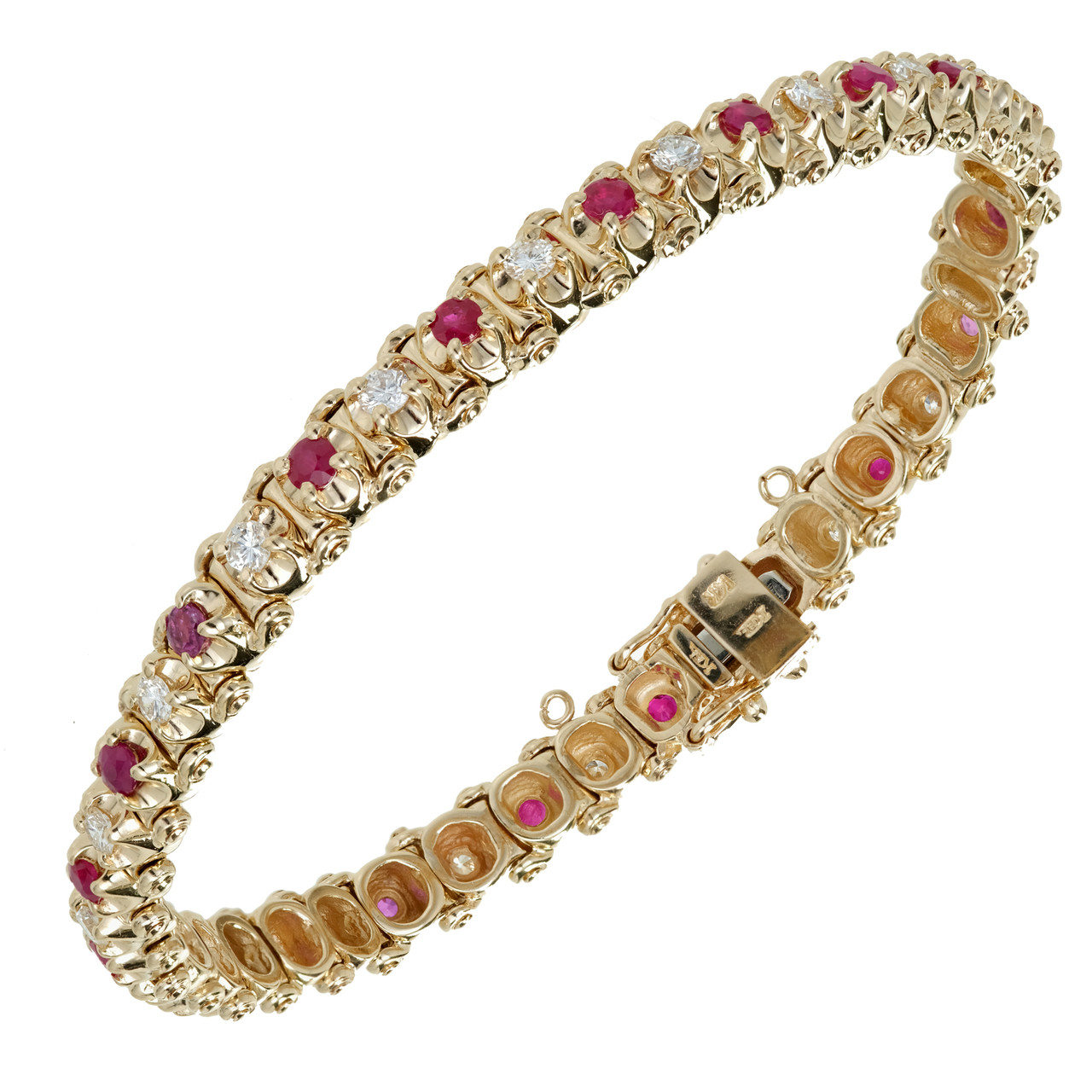 Effy 14K Yellow Gold Natural Ruby and Diamond Bangle, 3.60 TCW –  effyjewelry.com