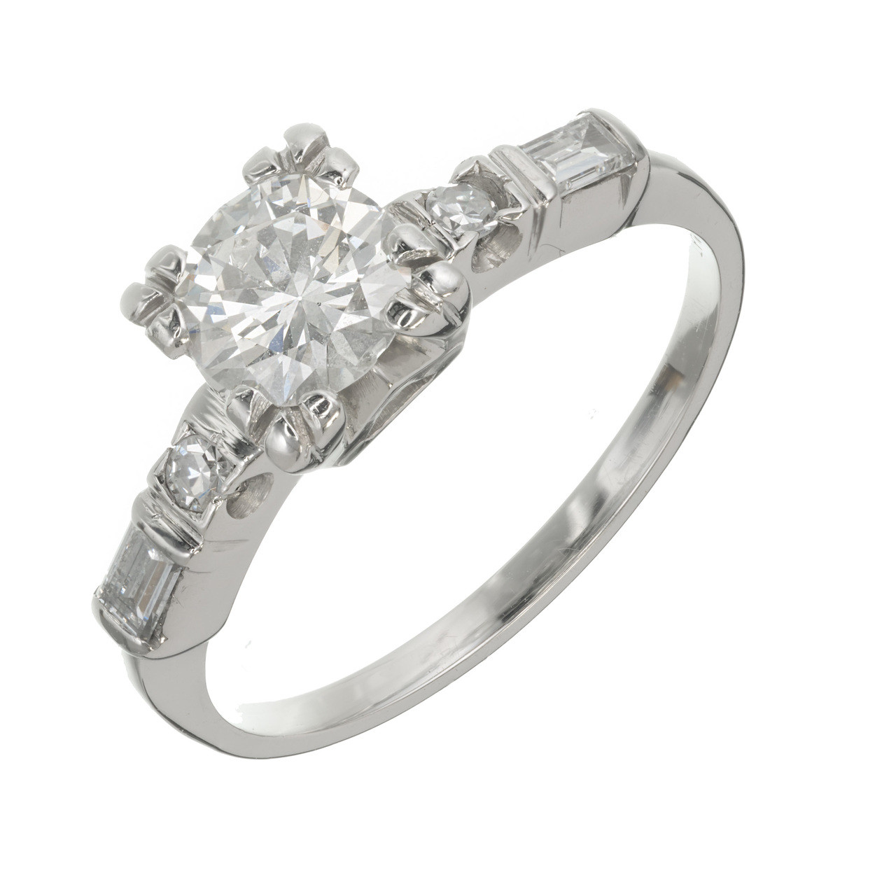 Pear Shape Diamond with Halo Engagement Ring | Fink's